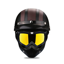 Load image into Gallery viewer, Motorcycle Helmet With Goggle Mask