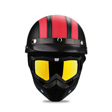 Load image into Gallery viewer, Motorcycle Helmet With Goggle Mask