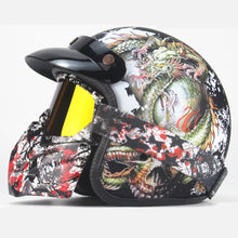 Load image into Gallery viewer, Motorcycle Helmet Retro
